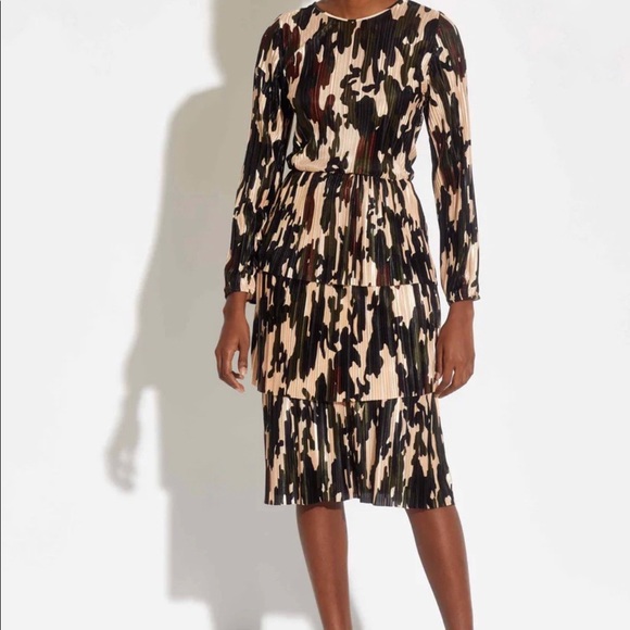 NWT TRUTH by REPUBLIC MIDI TIERD CAMO DRESS - Picture 3 of 7